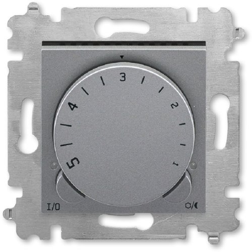 Терморегулятор механический с датчиком без рамки ABB EPJ Levit 0С +45С сталь/дымчатый черный картинка